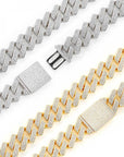20mm curb cuban link three row highest quality gold diamond vvs ifandco icebox on lil uzi vert playvboi carti