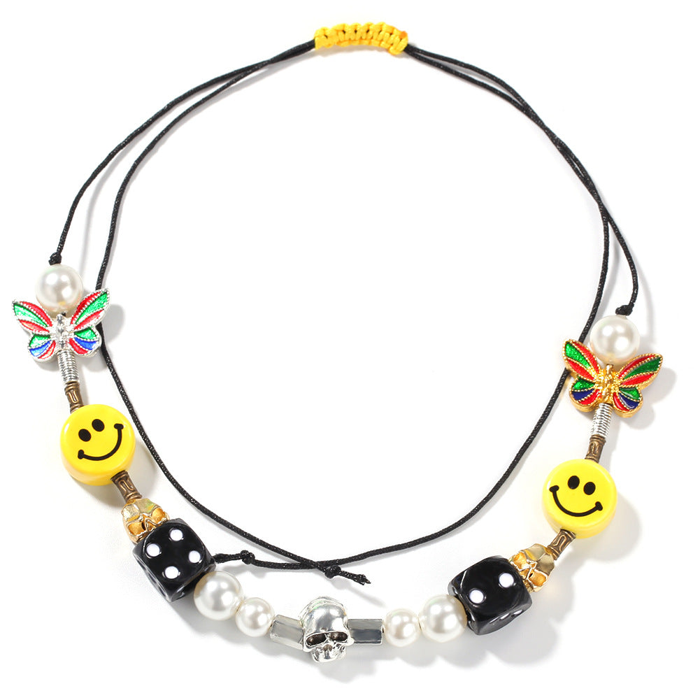 asap rocky jewelry pearl necklace dice skull chain choker playboi carti vlone