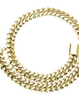 solid special clasp 18mm curb cuban link chain necklace bracelet yellow gold white gold solid silver 925 sterling vermeil