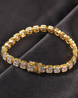 Emerald-Cut Diamond Eternity Line Tennis Bracelet in white gold travis scott