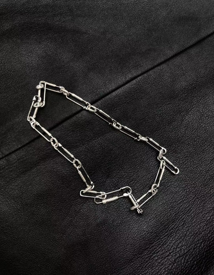 paper clip links jacob & co virgil abloh offwhite alike necklace chain link diamond travis scott silver white gold buy