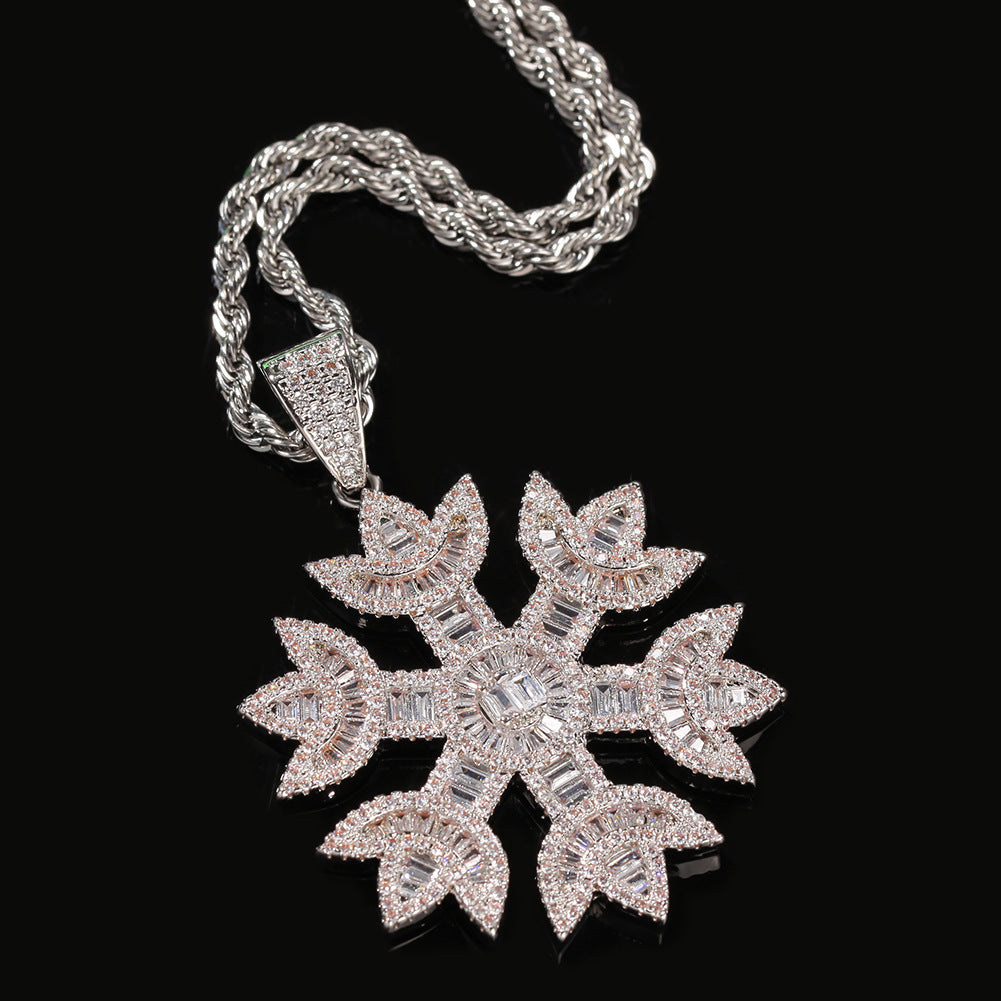 Quavo Gifts Saweetie A $75K Iced Snowflake pendant necklace chain free vvs diamond girl my type