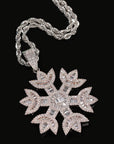 Quavo Gifts Saweetie A $75K Iced Snowflake pendant necklace chain free vvs diamond girl my type