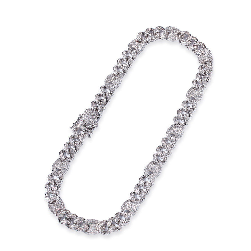 gucci link gg cuban link combo necklace chain diamond gold vvs ifandco shopgld travis scott migos