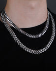 solid special clasp 18mm curb cuban link chain necklace bracelet yellow gold white gold solid silver 925 sterling vermeil
