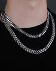 solid special clasp 18mm curb cuban link chain necklace bracelet yellow gold white gold solid silver 925 sterling vermeil