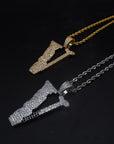 asap bari asap rocky vlone v pendant necklace chain diamond lil uzi vert playboi carti jeweler