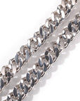 14mm rounded bubble cuban links necklace/bracelet chain 3D diamons vvs ifandco shopgld