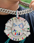 Kylie Jenner's baby daddy dropped around $500,000 for nine chains a "Flame Boy" 80-carat chain for himself and eight Cactus Jack chains for members