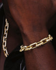 Playboi Carti spiked links necklace cuban link fully iced diamond vvs vlone asap rocky
