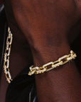 Playboi Carti spiked links necklace cuban link fully iced diamond vvs vlone asap rocky