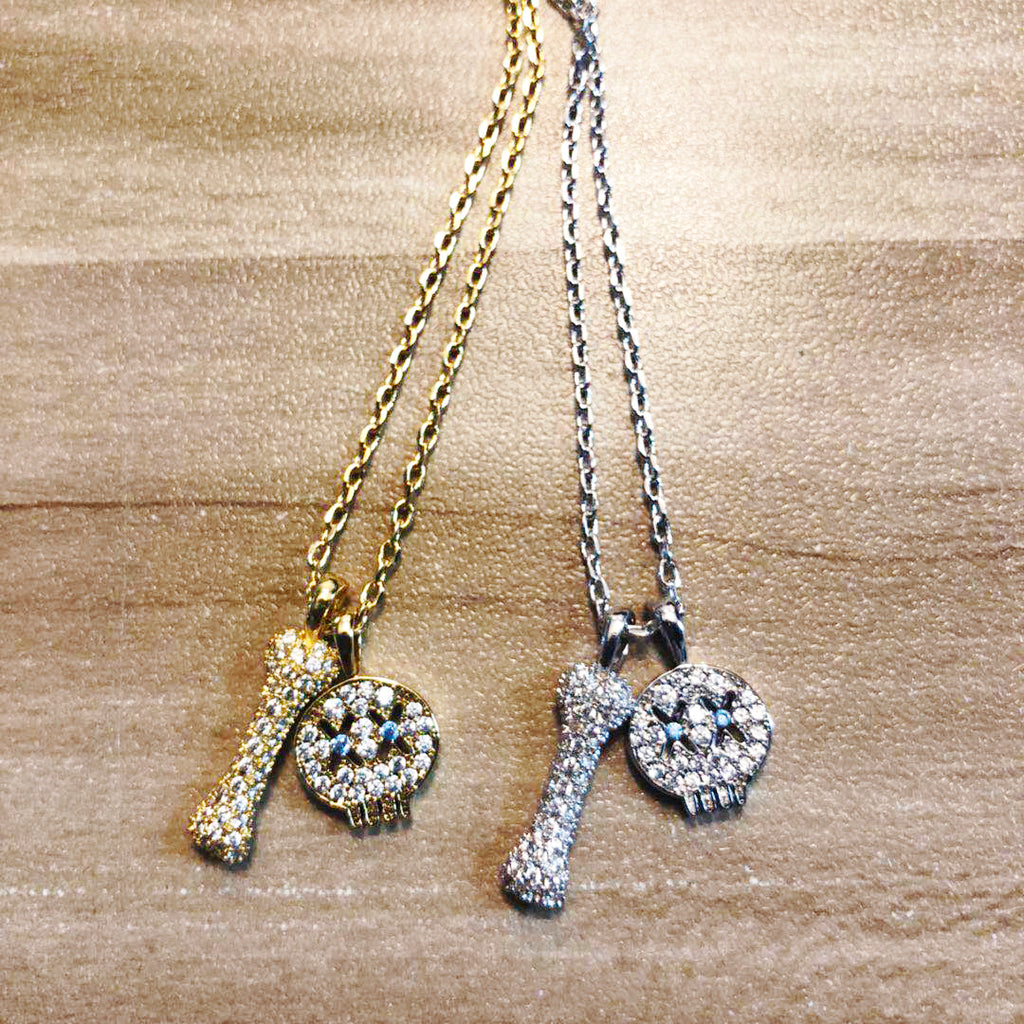 EYEFUNNY smiling face pendant necklace chain diamond vvs アイファニー POGGY KIM JONES VIRGIL JBALVIN