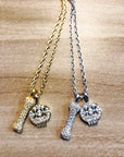 EYEFUNNY smiling face pendant necklace chain diamond vvs アイファニー POGGY KIM JONES VIRGIL JBALVIN