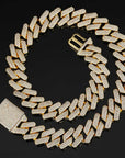 20mm curb cuban link three row highest quality gold diamond vvs ifandco icebox on lil uzi vert playvboi carti