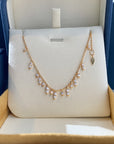 Kylie Jenner Tiffany diamonds dangling choker chain necklace hw Harry Winston