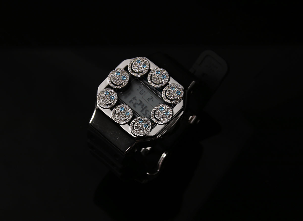eyefunny gshock 5600 bezel custom case watch diamond farfetch