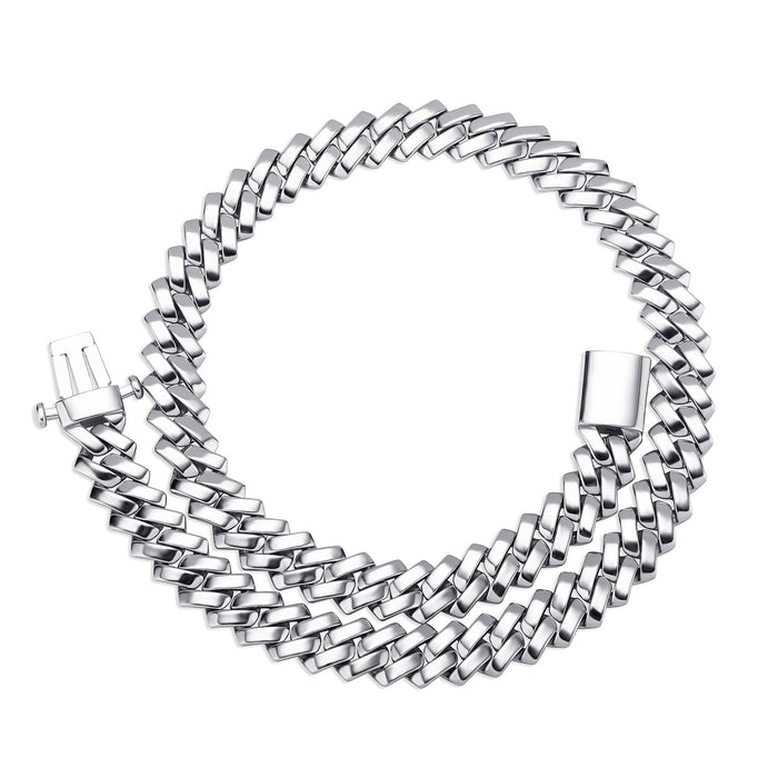 Solid sterling silver acrobat links bracelet – Bijouterie Gonin