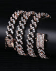 10mm curb cuban link chain necklace vvs diamond kanye west travis scott
