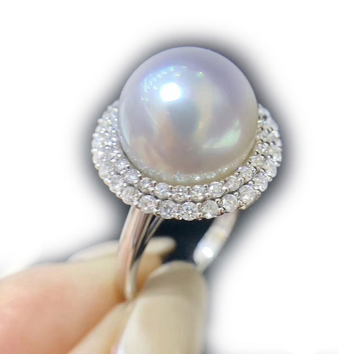 asap rocky pearl ring diamond custom chain jewelery free matching chain