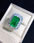 Zambian Emerald Cut Ring engagement rare vvs jeweler diamond tyler the creator playboi carti 