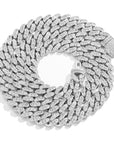 6mm cuban link necklace chain diamond ankle chain hip hop rapper jewelers ifandco cardib megan fashion nova  hip hop jewelry