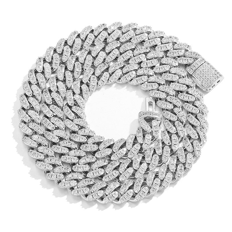 6mm cuban link necklace chain diamond ankle chain hip hop rapper jewelers ifandco cardib megan fashion nova  hip hop jewelry