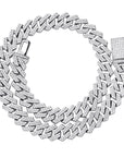 curb cuban link 14mm necklace chain fully iced custom clasp diamond ifandco