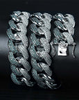 two tone miami cuban link bracelet blueface diamond gold buy travis scott
