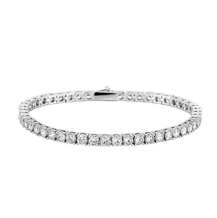 4mm tennis link silver white gold diamond necklace short diamond necklace choker White Gold kylie jenner kardashians fashion nova shein