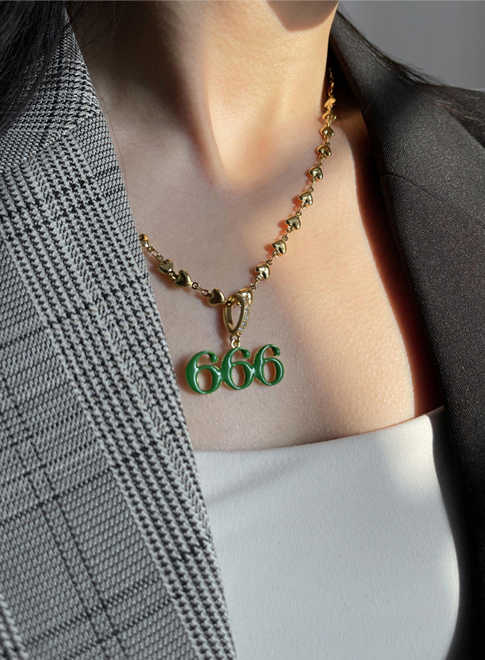 buy enamel green bottega veneta 666 pendant necklace chain netaporter farfetch luxury designer jewelry custom high fashion 
