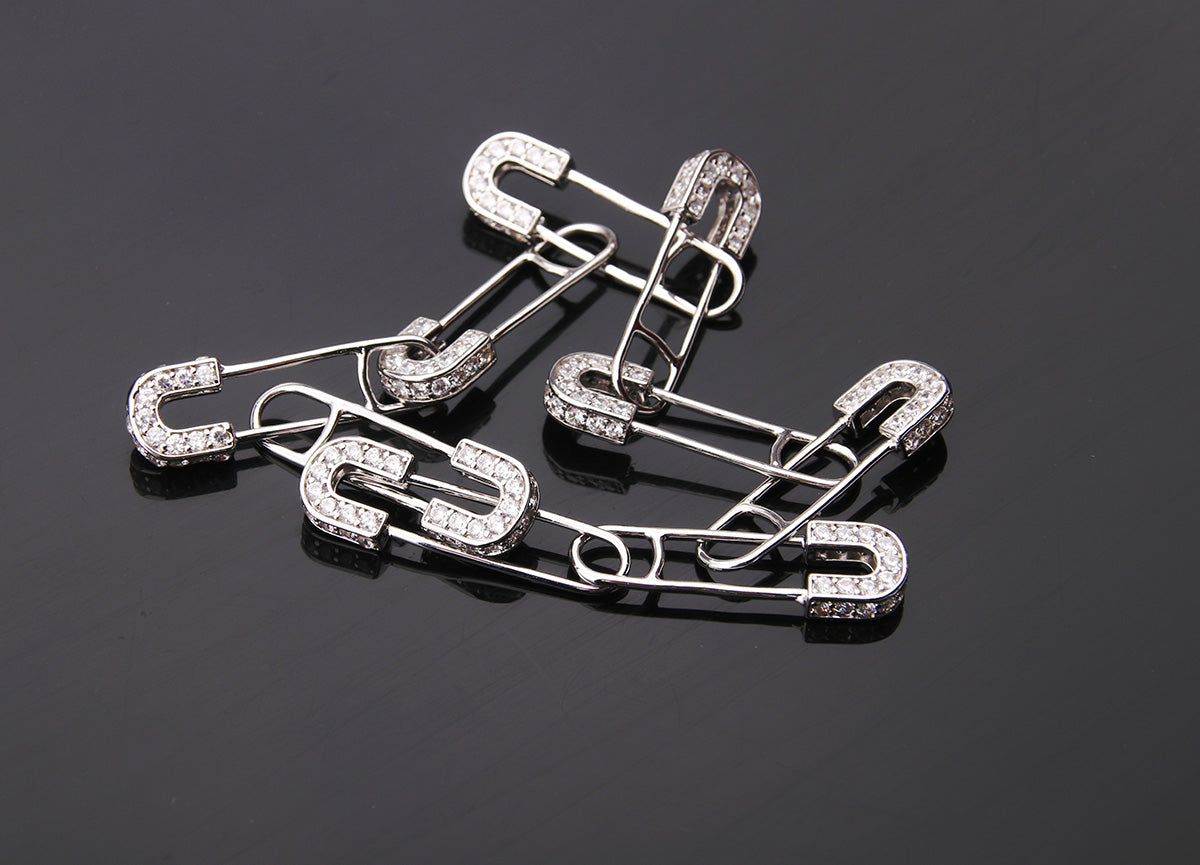 EYEFUNNY アイファニー Diamond safetypin bracelet necklace diamond poggy jbalvin kim jones clot poon