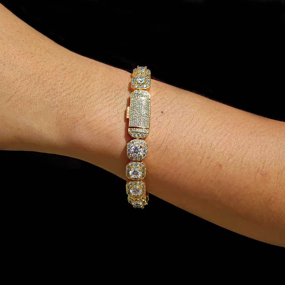 Single Row Lumiere Cuff Bracelet