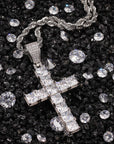 Princess cut cross pendant & necklace with free matching chain playboi carti vlone 