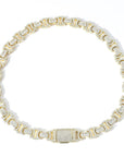 Vintage 13mm C de Cartier double CC baguette necklace cuban link chain interlaced diamond necklace rapper trap music playboi carti 