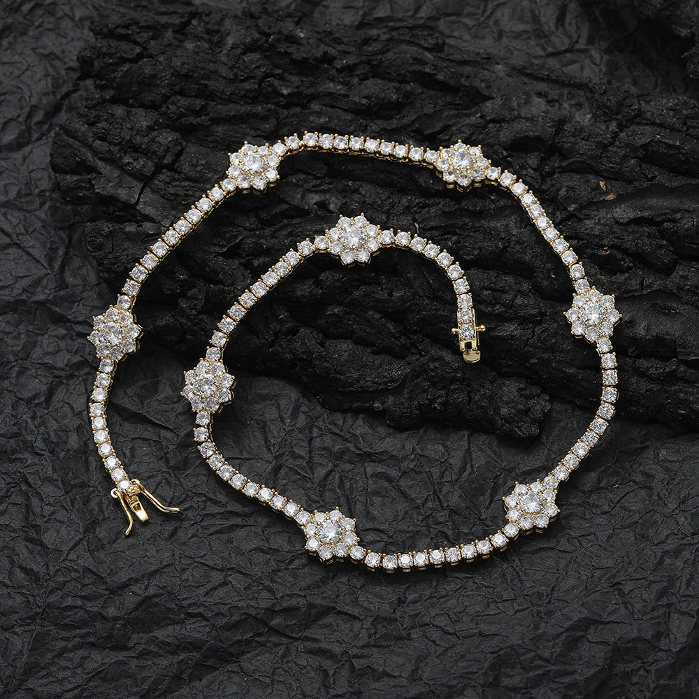 Harry Winston sunflower diamond tennis link frank kandi man blonded instagram flower bracelet diamond rave bracelet daisy ocean Drake Kanye West