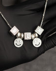 baby block letter custom necklace chain choker jesus is king kanye west rhude virgil off white