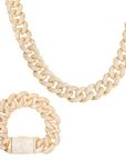 20mm cuban link necklace bracelet fully iced micro pave diamond travis scott playboi carti asap rocky ian connor vlone vvs