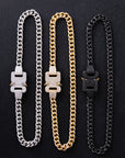 iced encrusted cobra buckle cuban links chain necklace ALYX hero ASAP ROCKY KANYE WEST KID CUDI TRAVIS SCOTT
