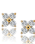 diamond stud earrings yellow gold vvs ifandco custom jewelers 