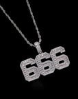 Custom number letter name baguette pendant necklace chain dialmond fully iced instagram famous rapper jewelry hip hop top jewelers