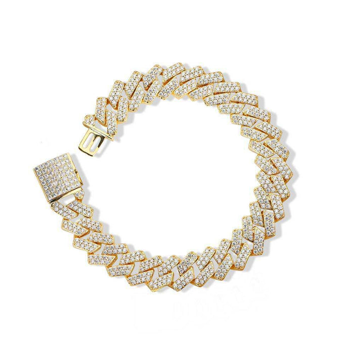 20mm curb cuban link three row highest quality gold diamond vvs ifandco icebox on lil uzi vert playvboi carti