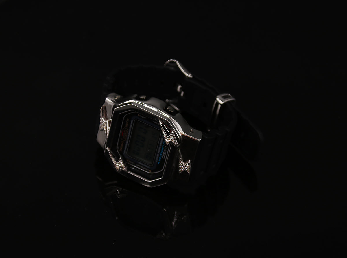 eyefunny gshock 5600 bezel custom case watch diamond farfetch