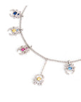 Farfetch Eyefunny diamond spider pendant choker necklace