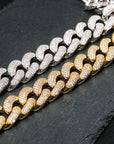 20mm cuban link fully iced micro pave diamond travis scott playboi carti asap rocky ian connor vlone vvs