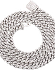 6mm cuban link necklace chain diamond ankle chain hip hop rapper jewelers ifandco cardib megan fashion nova  hip hop jewelry