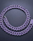 14mm curb cuban link necklace chain two row diamond purple black gold haze trap liluzivert drake travis scott shopgld diamond ifandco icebox jewelry hip hop rappers 