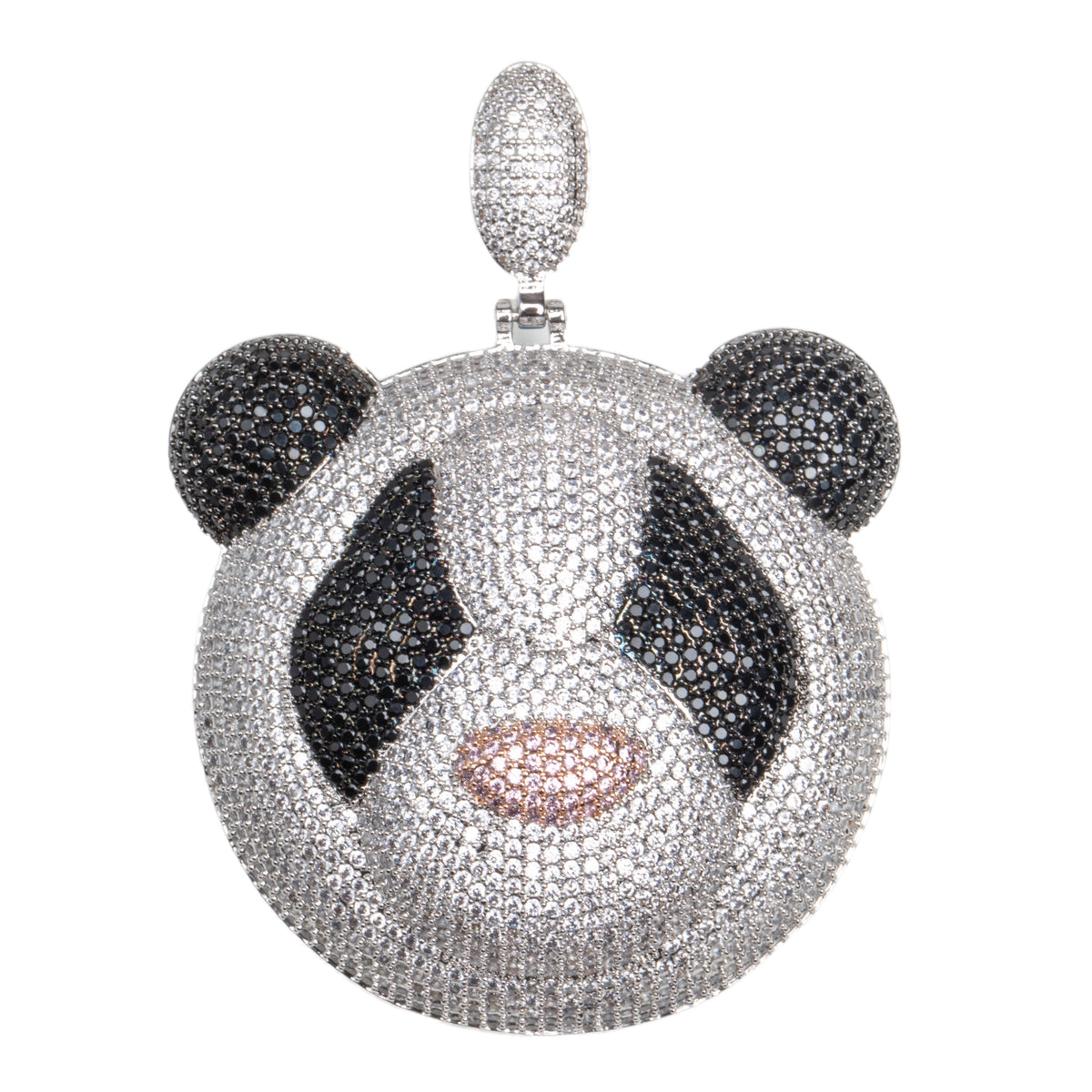 Fully iced Panda diamond pendant necklace chain as seen on Jackson Wang Got7 kpop fans buy panthepack