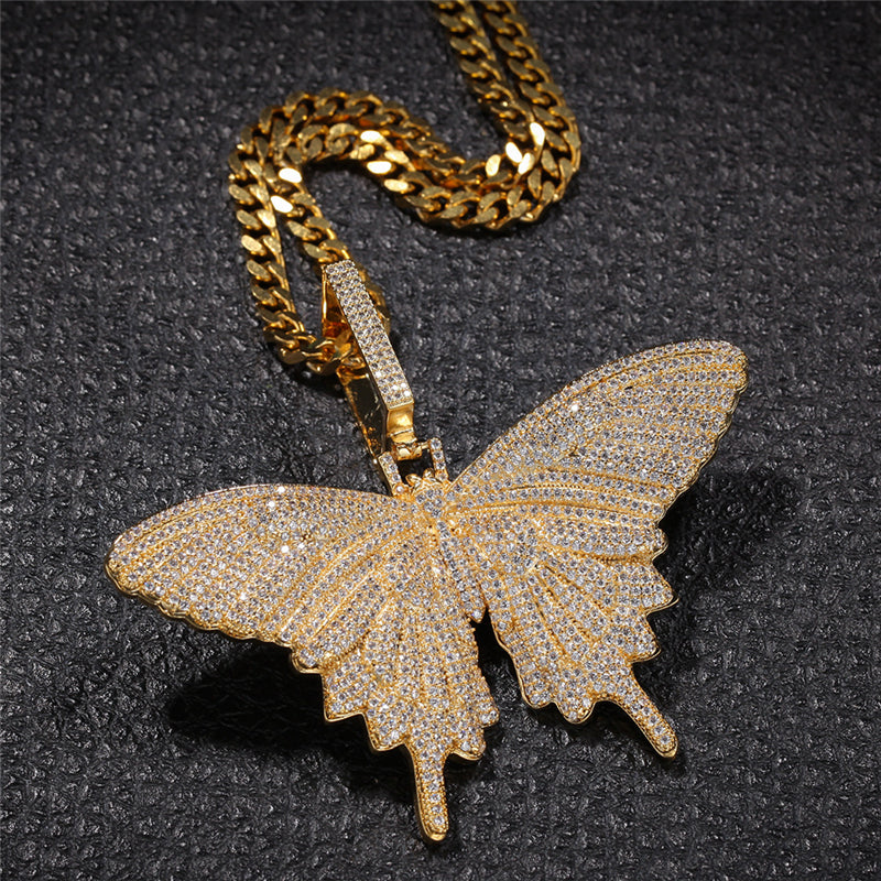 Playboi Carti Butterfly Coupe pendant necklace chain diamond asap mob awge icebox