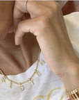 eyefunny アイファニー custom letter diamond alphabet necklace chain