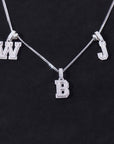 custom alphabet letter bubble nano greg yuna diamond silver white gold celebrity jewelers ifandco